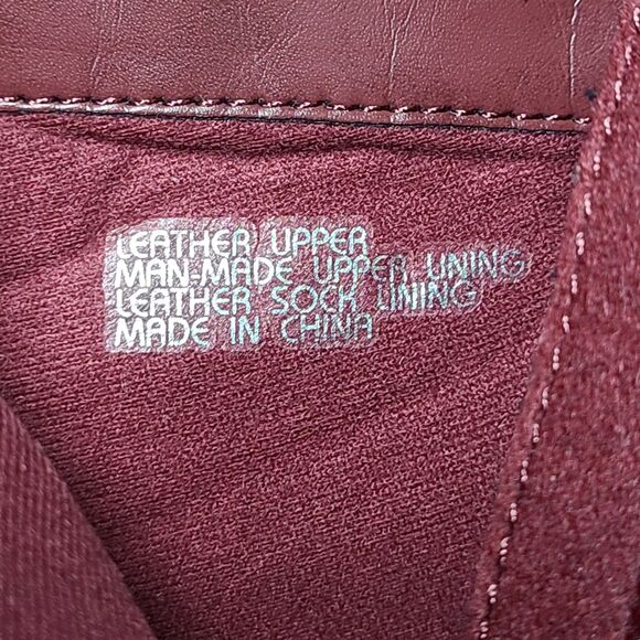 Earth Natural Tahoe Merlot Shoes 8 Booties Red Leather Zip - Picture 7 of 11